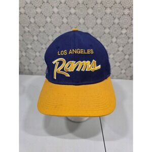 Los Angeles Rams NFL Baseball Cap  Blue Yellow Fitted 100% Wool sz 7
